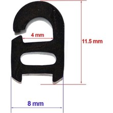 Teknocan Marketing ,, Simfer Uyumlu Set Üstü Ocak Izgara Silikon Tampon Lastiği 4 Adet, 11,5 mm x 8 mm