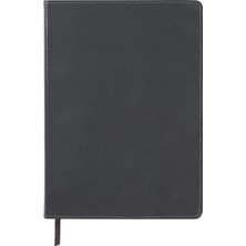 Teknocan Marketing C.r. Gibson Büyük Kömür Grisi Deri Günlük Defteri, 192 Sayfa G x 10,25 cm U, 192 Sayfa