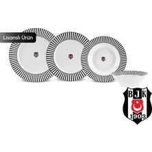 Karaca x Beşiktaş  Lisanslı Forever Bone 24 Parça 6 Kişilik Yemek Takımı
