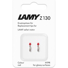 Teknocan Marketing + Yedek Uç Kırmızı (2 Adet) – Değiştirilebilir Lamy Z130 Uç - Stylus Kalem Uçları Pencil Alternatifi Lamy + Için