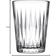 Teknocan Marketing Luzıa Su Bardağı 250 cc 3'lü Pencereli Kutu