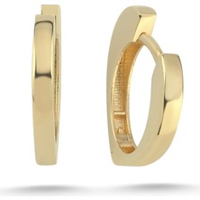 Zümrüt Sarraf 14 Ayar Altın Kalp Küpe