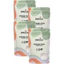 Teknocan Marketing Epsom Tuzu 4'lü Set (4X1000 Gr) Ingiliz Tuzu Katkısız, Banyo Tuzu Ayak Banyosu Peeling 4 kg