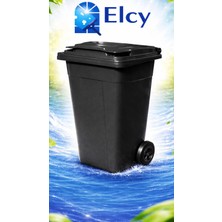 Elcy 120 Lt Siyah Çöp Konteyneri (Isıya Dayanıklı)