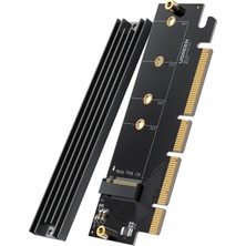 Ugreen PCIe 4.0 x4 x8 x16 Uyumlu 64Gbps NVMe M.2 SSD Dönüştürücü Adaptör, 30715