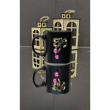 KirLinova Inci Kelebek Kupa Bardak - Siyah