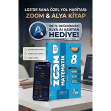 Günay Yayınları 8. Sınıf Matematik Zoom Soru Bankası + 199 Tl Seviye Tespit ve Kitap Öneri Asistanı Hediye (Yeni Baskı)