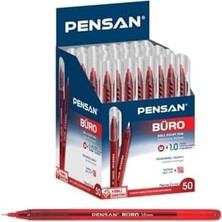 Teknocan Marketing Kırmızı Tükenmez Kalem 1 Mm. 50 Lik Kutu 8692404904453