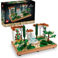 Teknocan Marketing Fıskiyeli Bahçe 10359 – Yetişkinler Için Ev ve Ofis Dekoru, Selvi Ağaçları, Çiçekler ve Hayvan Figürleri Içeren Sergilenebilir Bahçe Modeli Yapım Seti (1302 Parça)