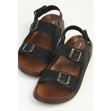 Pierre Cardin Siyah Erkek Sandalet PC-7924