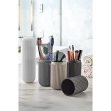 Teknocan Marketing Life Seyahat Tipi Beyaz Plastik Diş Fırçası, Gözlük, Aksesuar Kutusu Saklama Kabı MIT1210