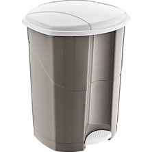 Teknocan Marketing Pedallı Çöp Kovası 11 Lt Bej