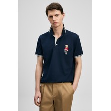 Lufian Brady Smart Erkek Polo Tişört Lacivert