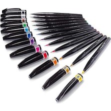 Teknocan Marketing Sing Pen Brush Ince Uçlu Fırça Kalem Sarı