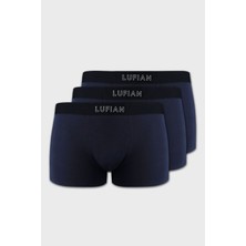 Lufian Mark 3 Adet Erkek Modal Boxer Lacivert