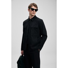 Lufian Beck Erkek Gömlek Ceket Siyah