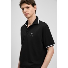 Lufian Grom Smart Erkek Polo Tişört Siyah