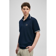 Lufian Grom Smart Erkek Polo Tişört Lacivert