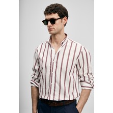 Lufian Rıng Erkek Basic Gömlek Regular Fit Bordo