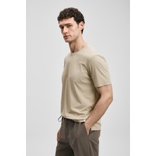 Lufian Nuvor Modern Grafik T- Shirt Toprak