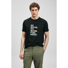 Lufian Good Modern Grafik T- Shirt Siyah