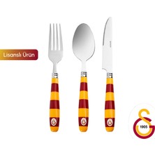 Karaca x Galatasaray  Lisanslı 18 Parça 6 Kişilik Çatal Kaşık Bıçak Takımı