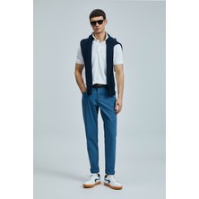 Lufian Helt Spor 5 Cep Erkek Pantolon Slim Fit Mürekkep Lacivert