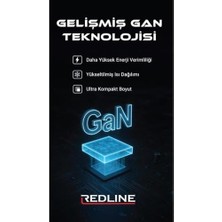 Teknocan Marketing Redlıne 35W Gan Type C + Type C Girişli Şarj Adaptörü