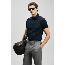 Lufian Jaxon Smart Erkek Polo Tişört Lacivert