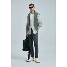 Lufian Helt Spor 5 Cep Erkek Pantolon Slim Fit Koyu Yeşil