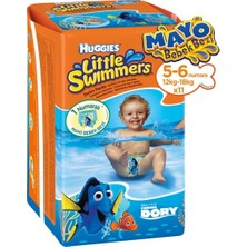 Huggies Little Swimmers Mayo Bebek Bezi 5-6 Beden 12-18 kg 11 Adet X3 Kolay Giyilebilir