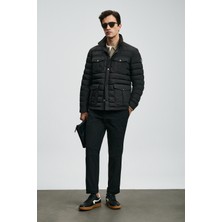 Lufian Danıel Kaz Tüyü Erkek Mont Siyah