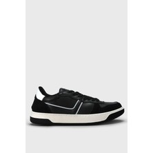 Lufian Jack Erkek Deri Sneaker Ayakkabı Siyah