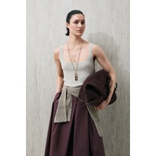 Lufian Aster Kadın Triko Atlet Bej