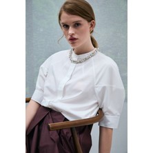 Lufian Cossı Kadın Gömlek Beyaz