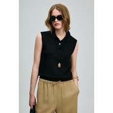 Lufian Perl Kadın Kazak Siyah