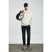 Lufian Quel Spor Jean Erkek Pantolon Slim Fit Koyu Gri
