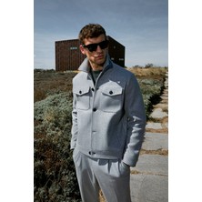 Lufian Good Erkek Örme Ceket Gri