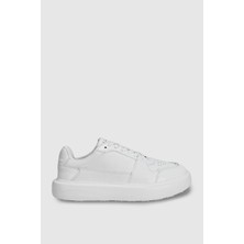 Lufian Mateas Erkek Deri Sneaker Ayakkabı Beyaz