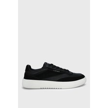 Lufian Isaac Erkek Deri Sneaker Ayakkabı Siyah
