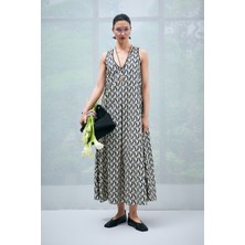 Lufian Maskov Kadın Elbise Bej