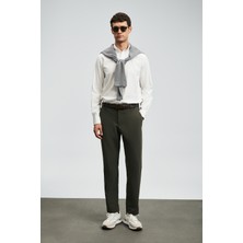 Lufian Daren Smart Erkek Chino Pantolon Slim Fit Haki