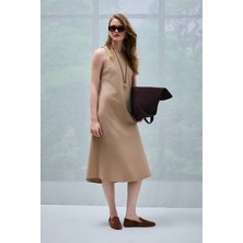 Lufian Tına Kadın Elbise Bej