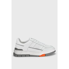 Lufian Edwın Erkek Deri Sneaker Ayakkabı Beyaz