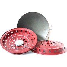 Nurgaz Süper Kombi Ocak Geniş Çember 2300 gr Teflon Yüzeyli Çok Amaçlı Kamp Ocağı