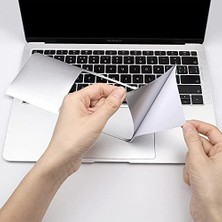Teknocan Marketing Air 13.6 Inç Touchpad Trackpad Koruyucu Uyumlu M2 M3 M4 Mat Ultra Ince Çizilme Önleyici Gümüş