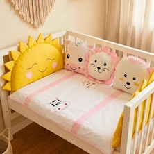 Kista Baby Park Yatak Bebek Uyku Seti Nevresim Takımı 70x110 Animals Pembe