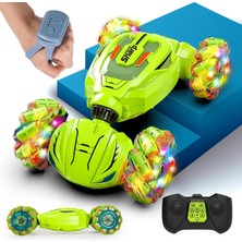 Delixa 2.4ghz Uzaktan Kumandalı El Sensörlü 4WD Sesli Işıklı Müzikli Şarjlı Akrobat Araba