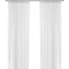 Teknocan Marketing Lill Perde Çifti Beyaz (280 cm x 300 Cm)