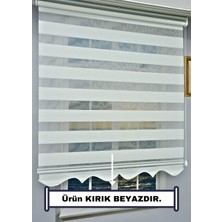Esdeh Zebra Stor Güneşlik Perde - Tek Perde 2 Fonksiyon (Tül+Güneşlik) - Alüminyum Aksam